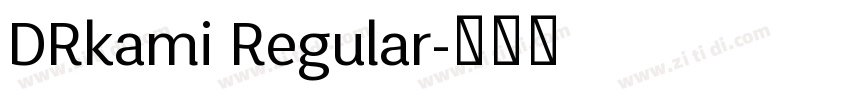 DRkami Regular字体转换